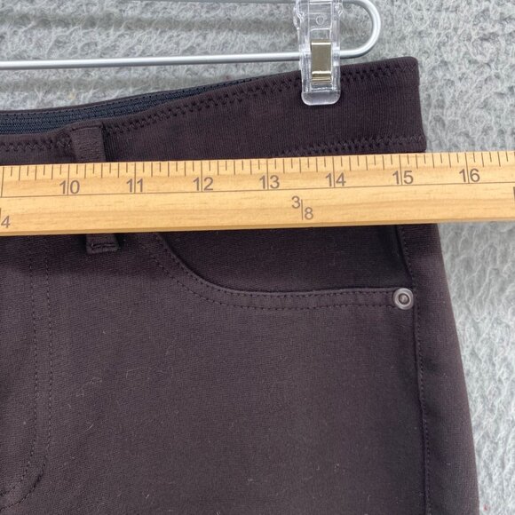 Chicos Jeans Womens 0.5 US 6 Brown Knit Skinny Stretch Jeggings Pockets Casual - Picture 7 of 11